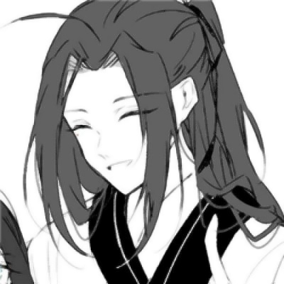 黑白系古风头像男