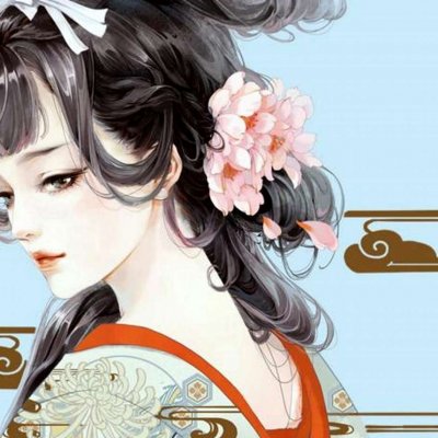 唯美伤感的古风头像女手绘图片