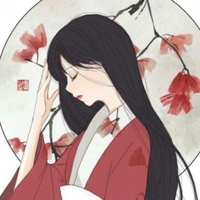 唯美伤感的古风头像女手绘图片