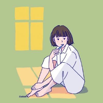 手绘漂亮时尚女生卡通头像图片
