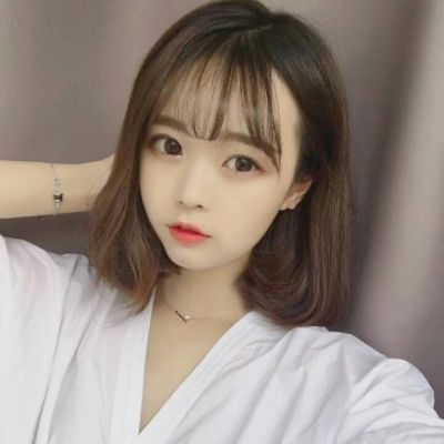 短发美女照片头像女生唯美