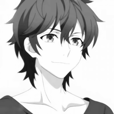 伤感男头黑白动漫控