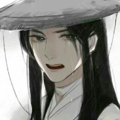黑白系古风头像男
