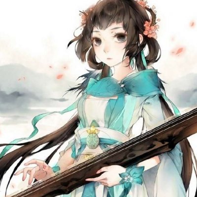 唯美伤感的古风头像女手绘图片