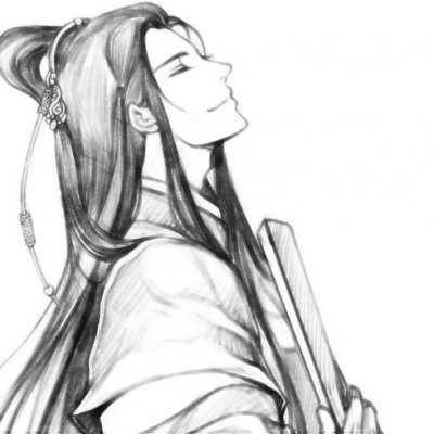 黑白系古风头像男