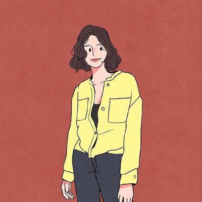 手绘漂亮时尚女生卡通头像图片