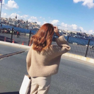 背影高级女头像