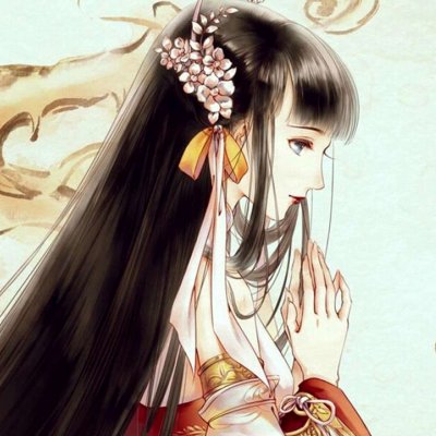 唯美伤感的古风头像女手绘图片