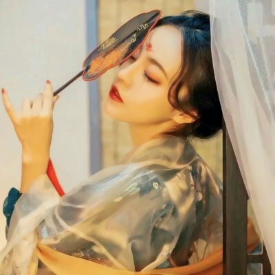 唯美高清古风真人女头像图片