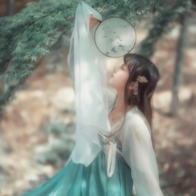 唯美高清古风真人女头像图片
