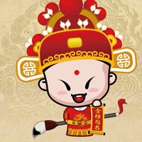 头像可爱卡通招财