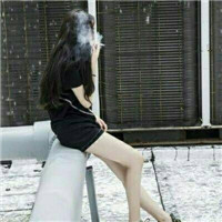 抽烟喝酒女生头像