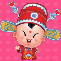 头像可爱卡通招财