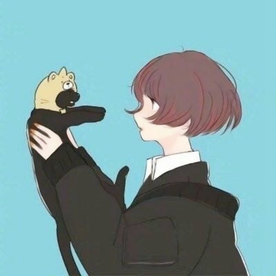 情头动漫甜一对两张