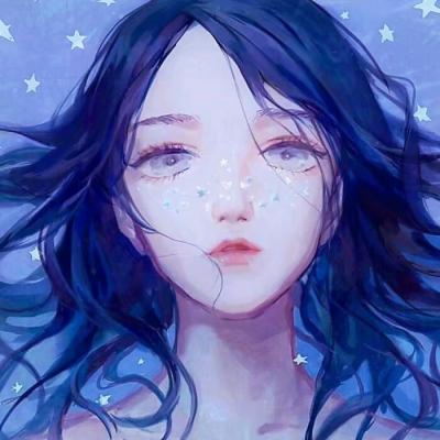 文艺头像卡通女生简单气质清新高清图片