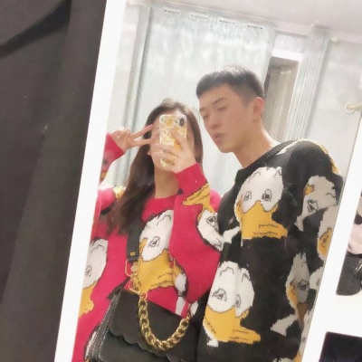 微信双人真人情头超甜高清图片