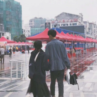 微信双人真人情头超甜高清图片