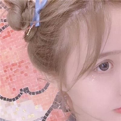 真人女生头像唯美粉色少女心图片