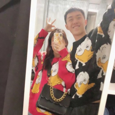 微信双人真人情头超甜高清图片