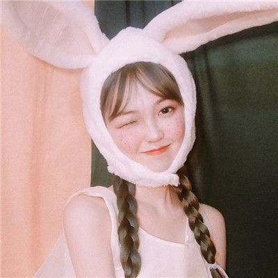 真人女生头像唯美粉色少女心图片