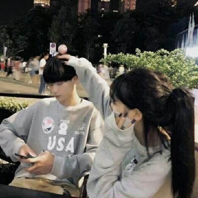 甜蜜的真人双人情头图片