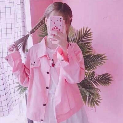 真人女生头像唯美粉色少女心图片