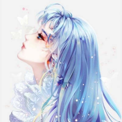 文艺头像卡通女生简单气质清新高清图片