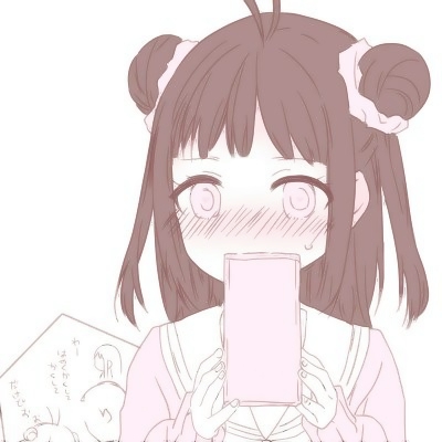 女生动漫头像少女心可爱萌粉色系图片