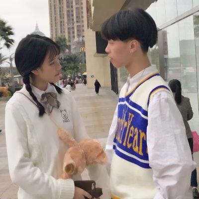 微信双人真人情头超甜高清图片