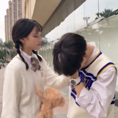 微信双人真人情头超甜高清图片