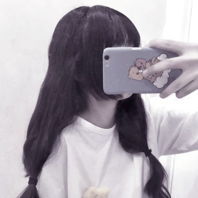 女生闺蜜头像真人超仙手机挡脸高清图片