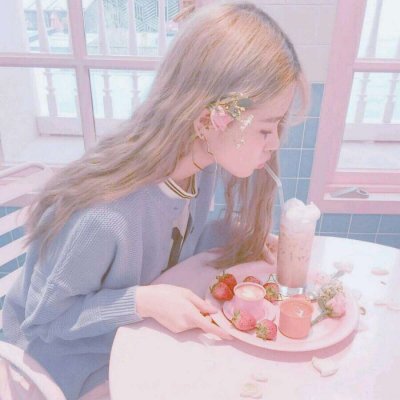 可爱女生头像粉色系小清新高清图片
