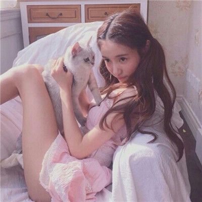 真人女生头像唯美粉色少女心图片
