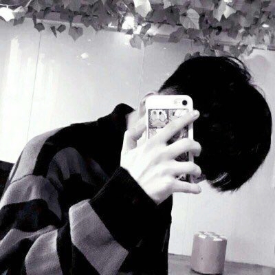 微信头像男生手机控挡脸高清图片