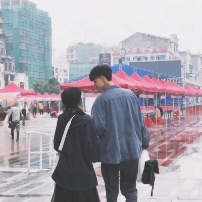 微信双人真人情头超甜高清图片