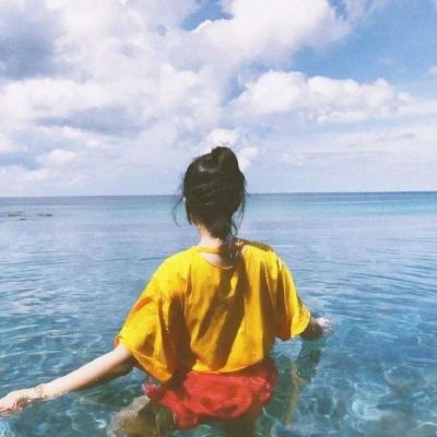 仙气真人女生头像背影或侧颜图片