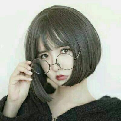 戴眼镜头像女生青春气质
