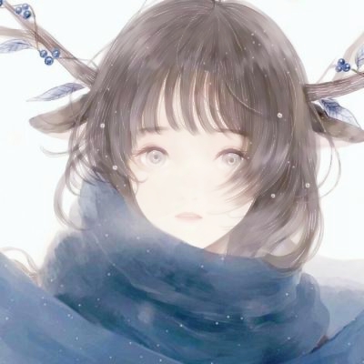 文艺头像卡通女生简单气质清新高清图片