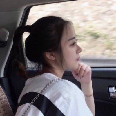 侧颜唯美头像意境女生微信高清图片