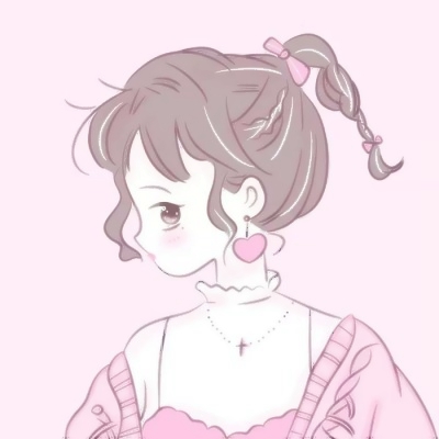 动漫女生微信头像可爱粉色少女心图片