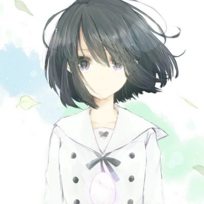 文艺头像卡通女生简单气质清新高清图片