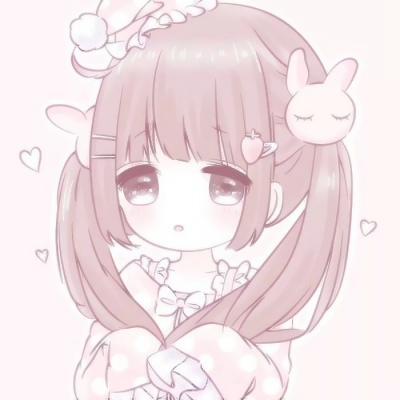 动漫女生微信头像可爱粉色少女心图片