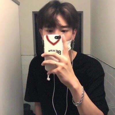 微信头像男生手机控挡脸高清图片
