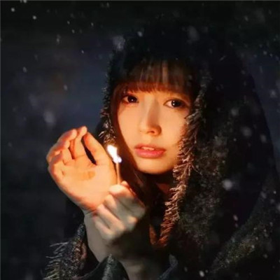 冬天唯美气质美女真人头像图片