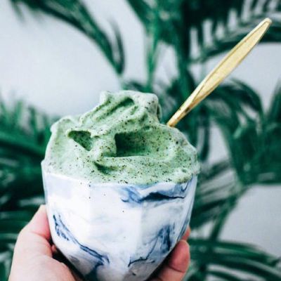 咖啡冰淇淋清新下午茶微信头像