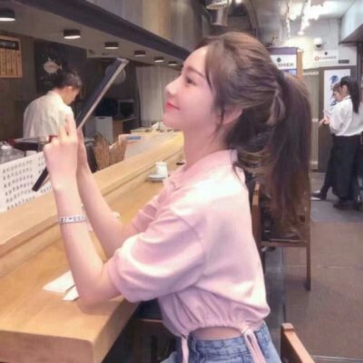 少女软妹头像粉色