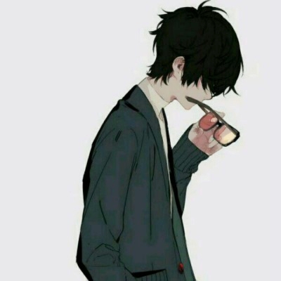 二次元动漫男头高冷帅气干净图片