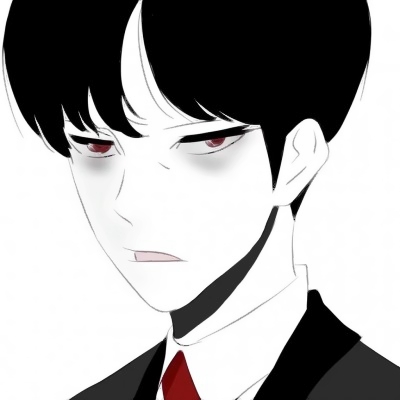 黑白动漫头像男丧