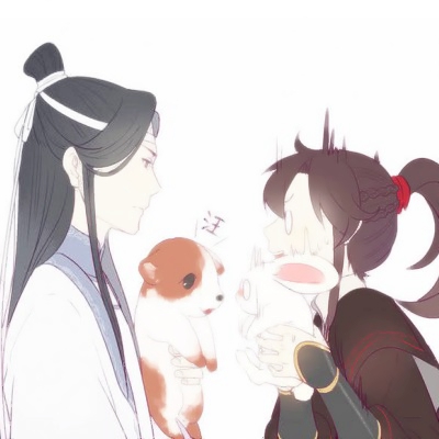 动漫情头一对两张魔道祖师高清图片
