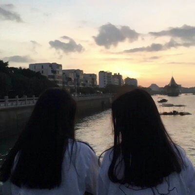 个性闺蜜头像高清2个单人图片